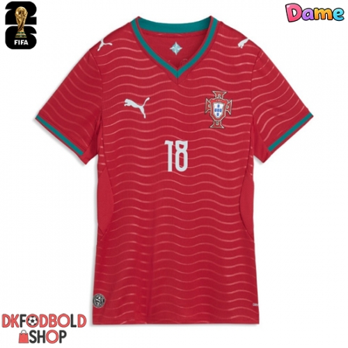 Portugal Pedro Neto #18 Hjemmebanetrøje Dame VM 2026 Kort ærmer